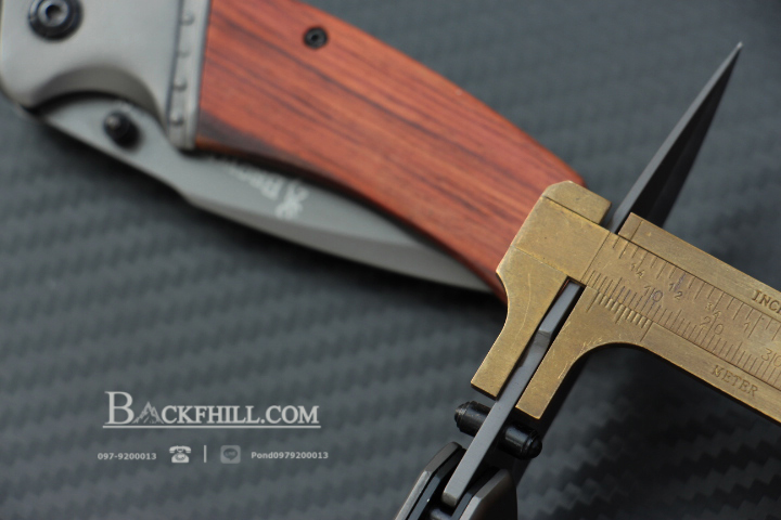 มีดพับด้ามไม้ BROWNING No.F82