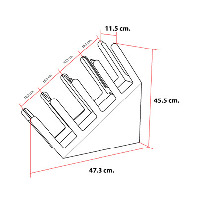 Slope Cup holder stored 4 compartments