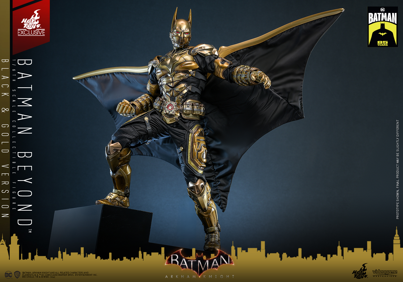 Hot Toys VGM64 Batman: Arkham Knight - Batman Beyond (Black & Gold Version) [Hot Toys Exclusive]
