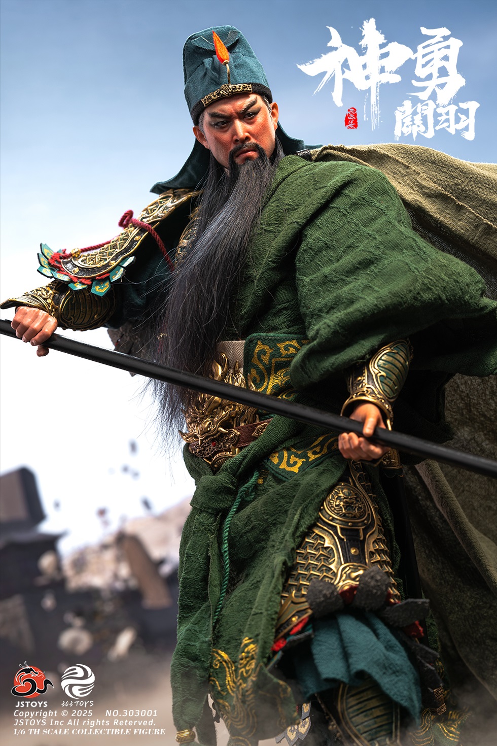 303TOYS x JSTOYS NO.303001 THREE KINDOMS - Mighty Guan Yu Yun Chang (Standard Edition)
