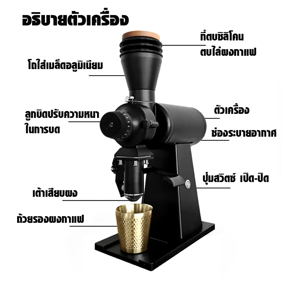 เครื่องบด APRESSO S เฟืองบด 90 mm.