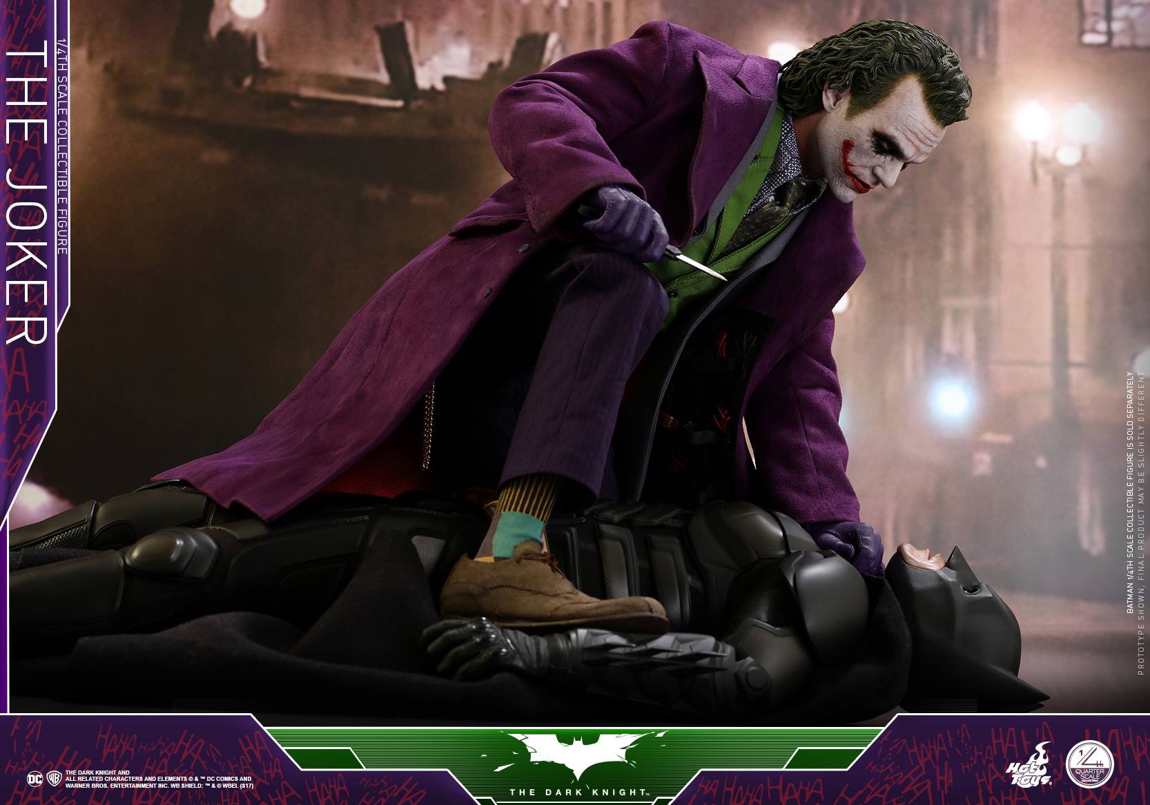 Hot Toys QS010 THE DARK KNIGHT 1/4 THE JOKER