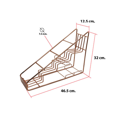 Four Bottles Rack Copper, Rosegold