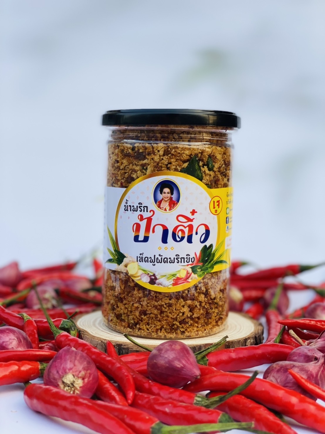 เห็ดฟูผัดพริกขิง (เจ)