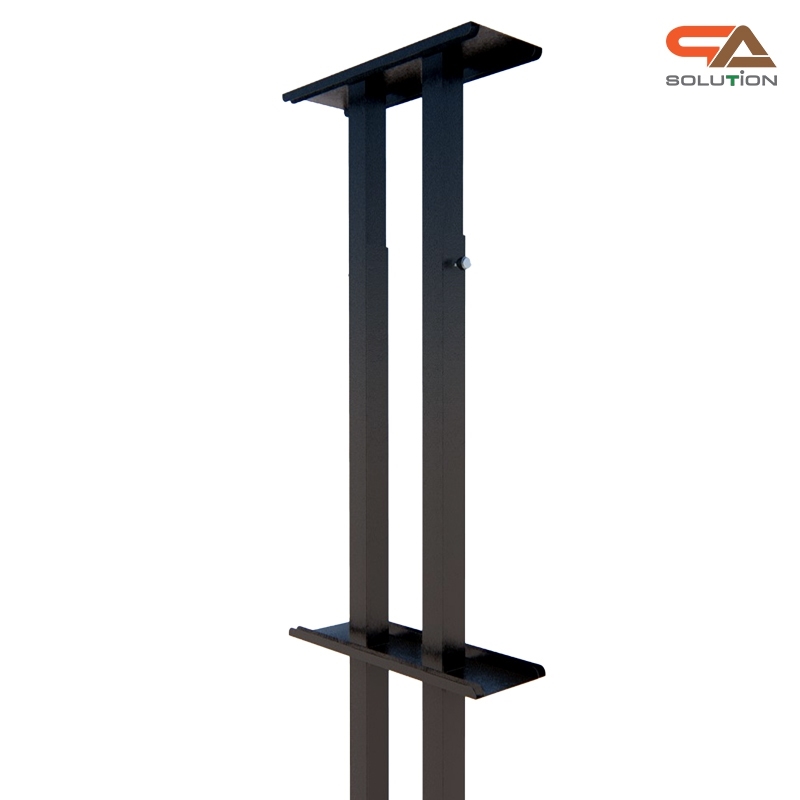 ขาตั้งโปสเตอร์เหล็ก สีดำ รุ่นหนา ฐานเหล็กแผ่นหนา 6 มม. มั่นคงแข็งแรง ใช้ภายในและภายนอกอาคารได้ ปรับขนาดงานพิมพ์ได้