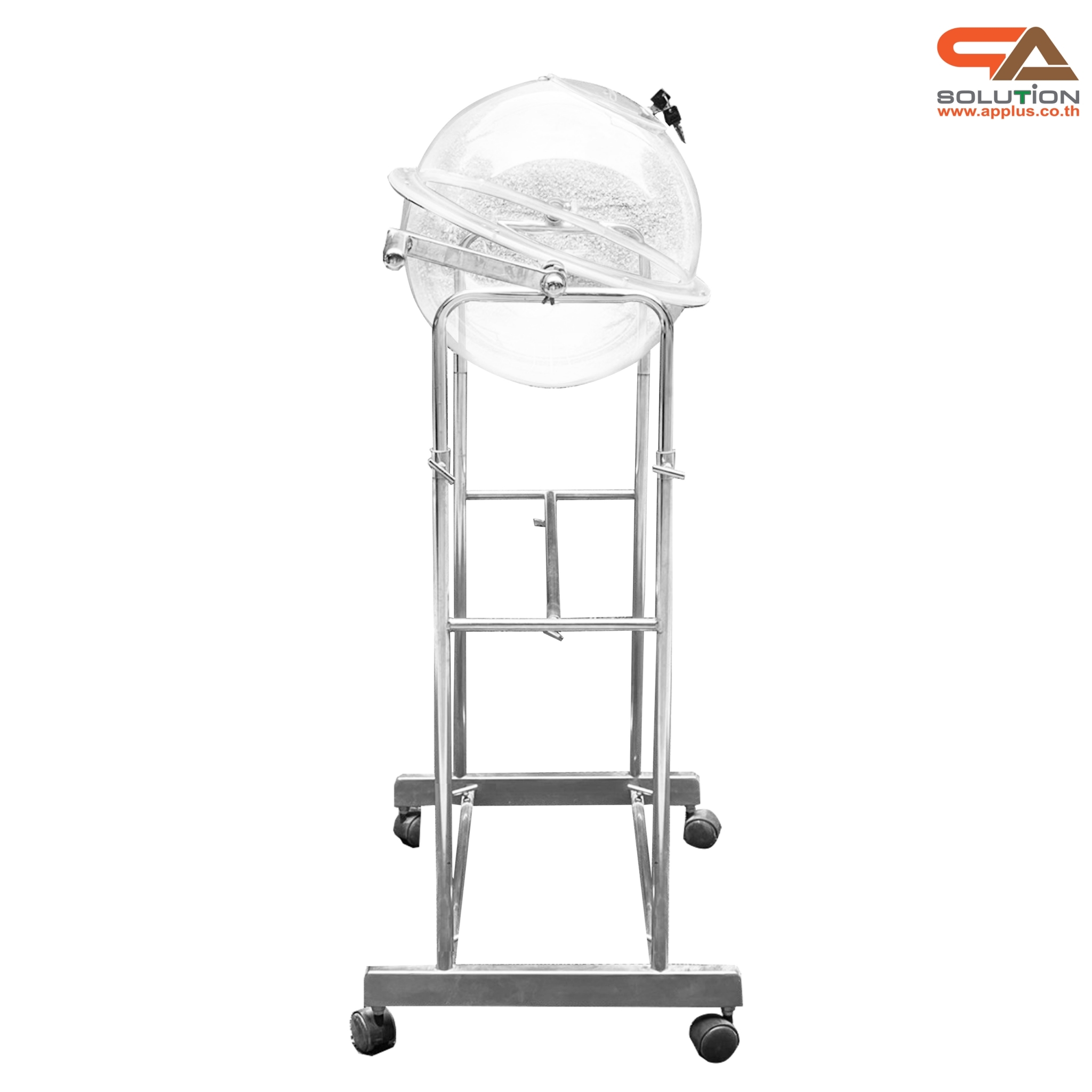 เช่าโดมอะคริลิค จับรางวัล หมุนได้360 องศา พร้อมช่องเปิด มีฝาปิดช่องและกุญแจล็อค