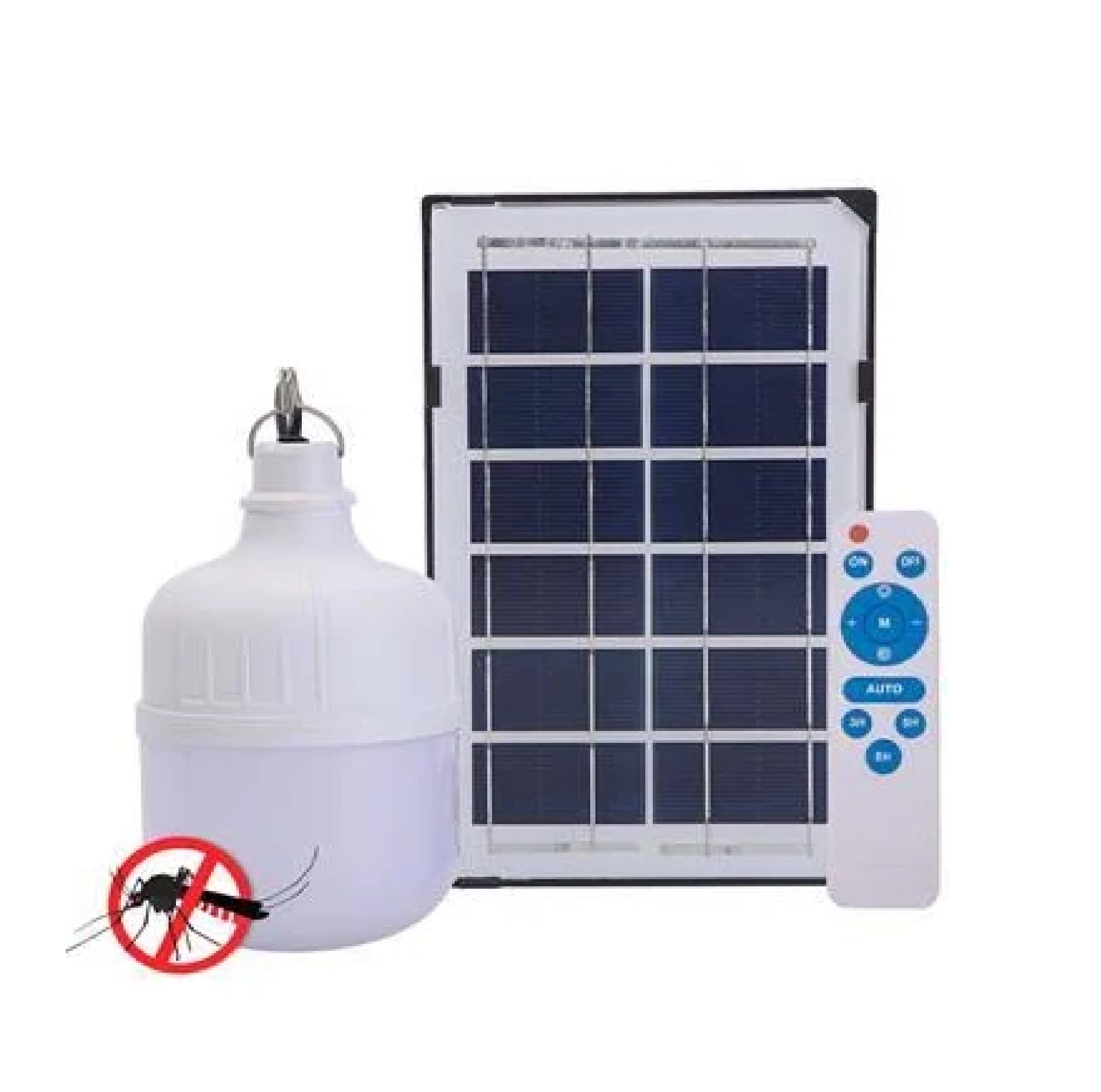 หลอดไฟ LED พร้อมแผงโซลาร์เซลล์ 100 วัตต์ 2in1 Day Light/ไล่ยุง LUZINO รุ่น SKSTBMS2C-100W T100