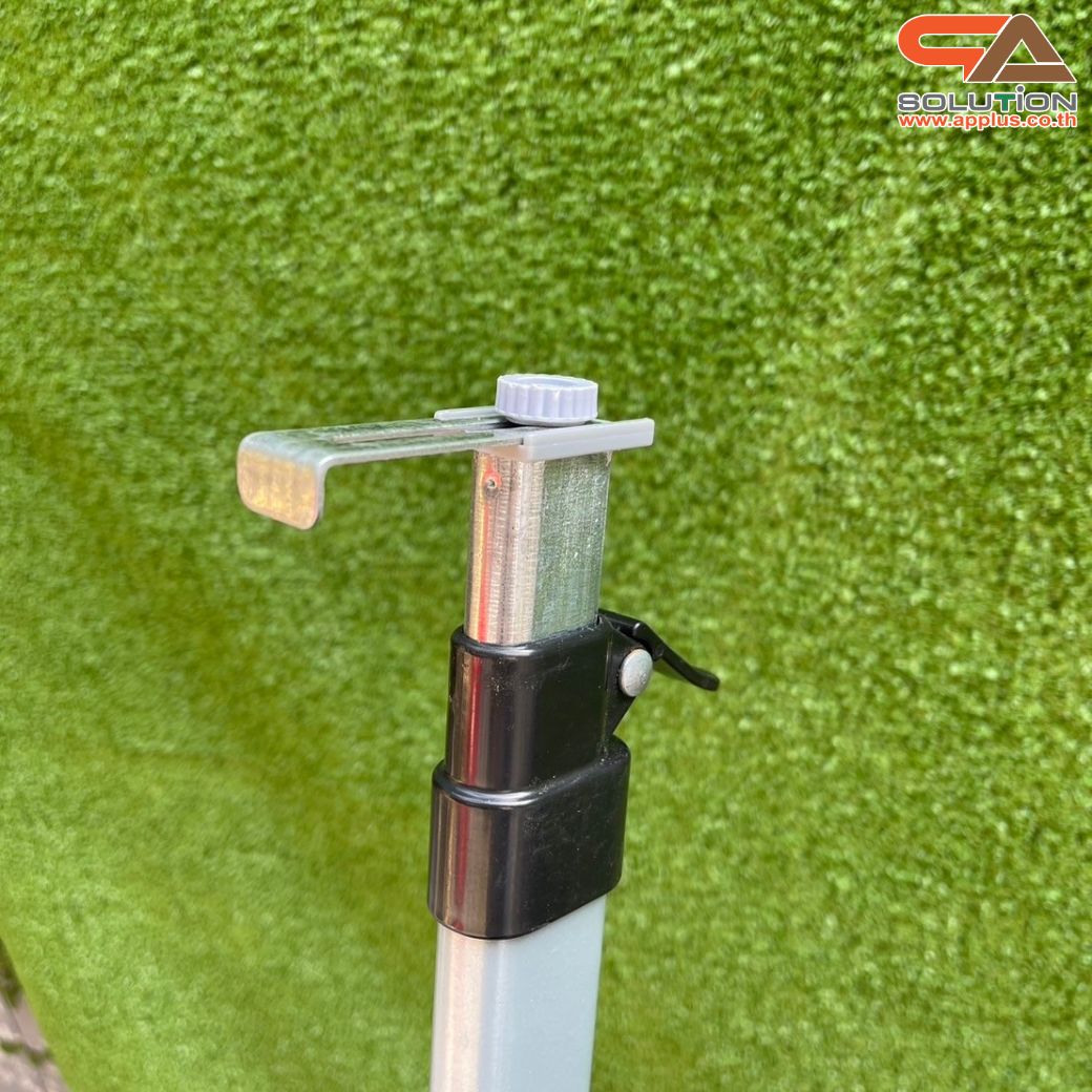 ขาตั้งป้าย ปรับขนาดได้ วัสดุอะลูมิเนียม ถอดประกอบได้ เคลื่อนย้ายสะดวก รองรับขนาดงานพิมพ์ (W) 120-240 x (H) 60-145 cm.