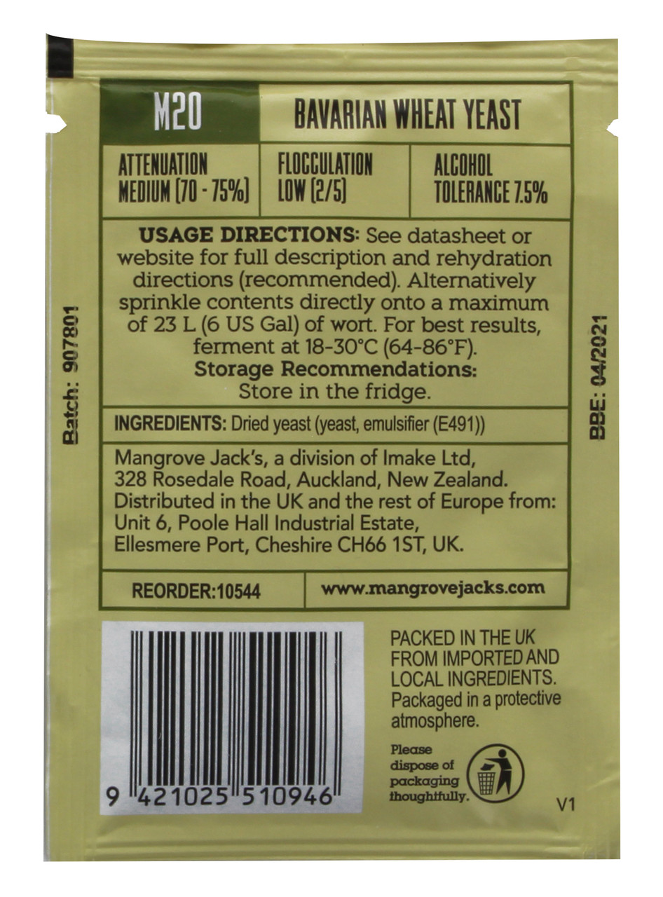 Mangrove Jack's Bavarian Wheat M20 Yeast
