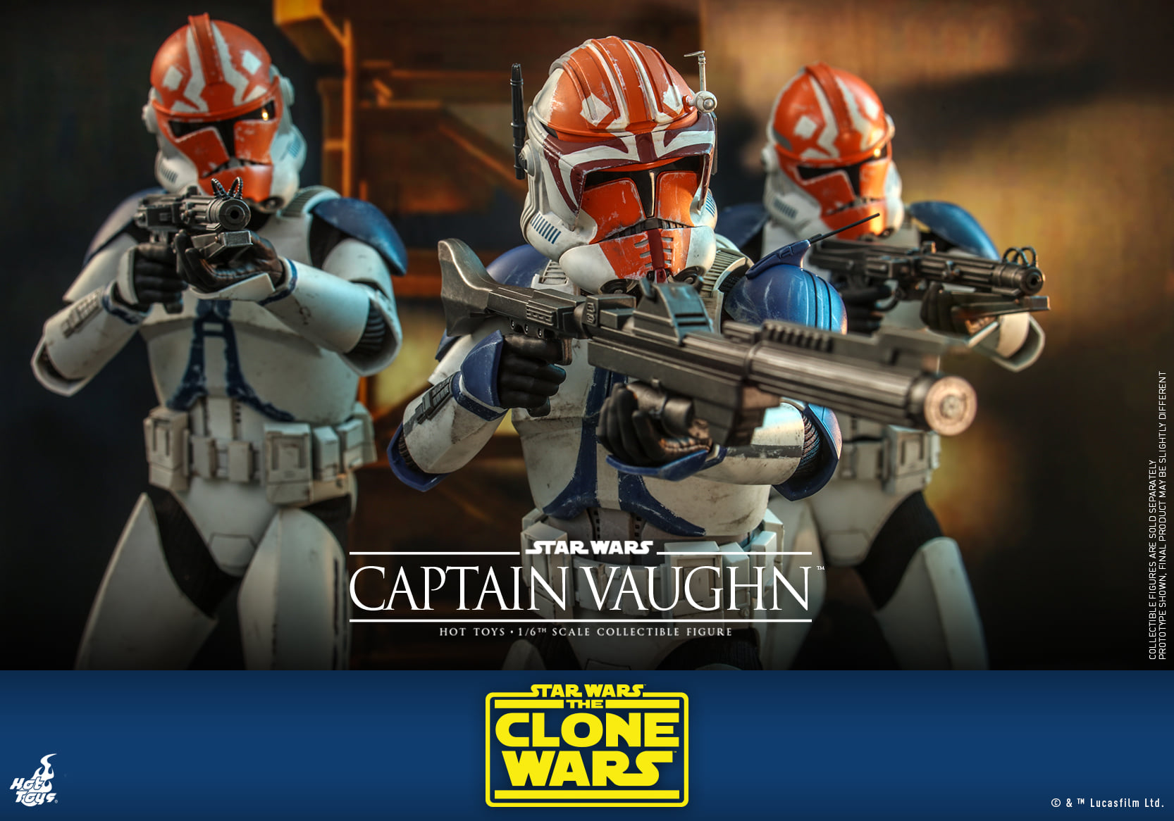 Hot Toys TMS065 1/6 Star Wars: The Clone Wars™ - Captain Vaughn™