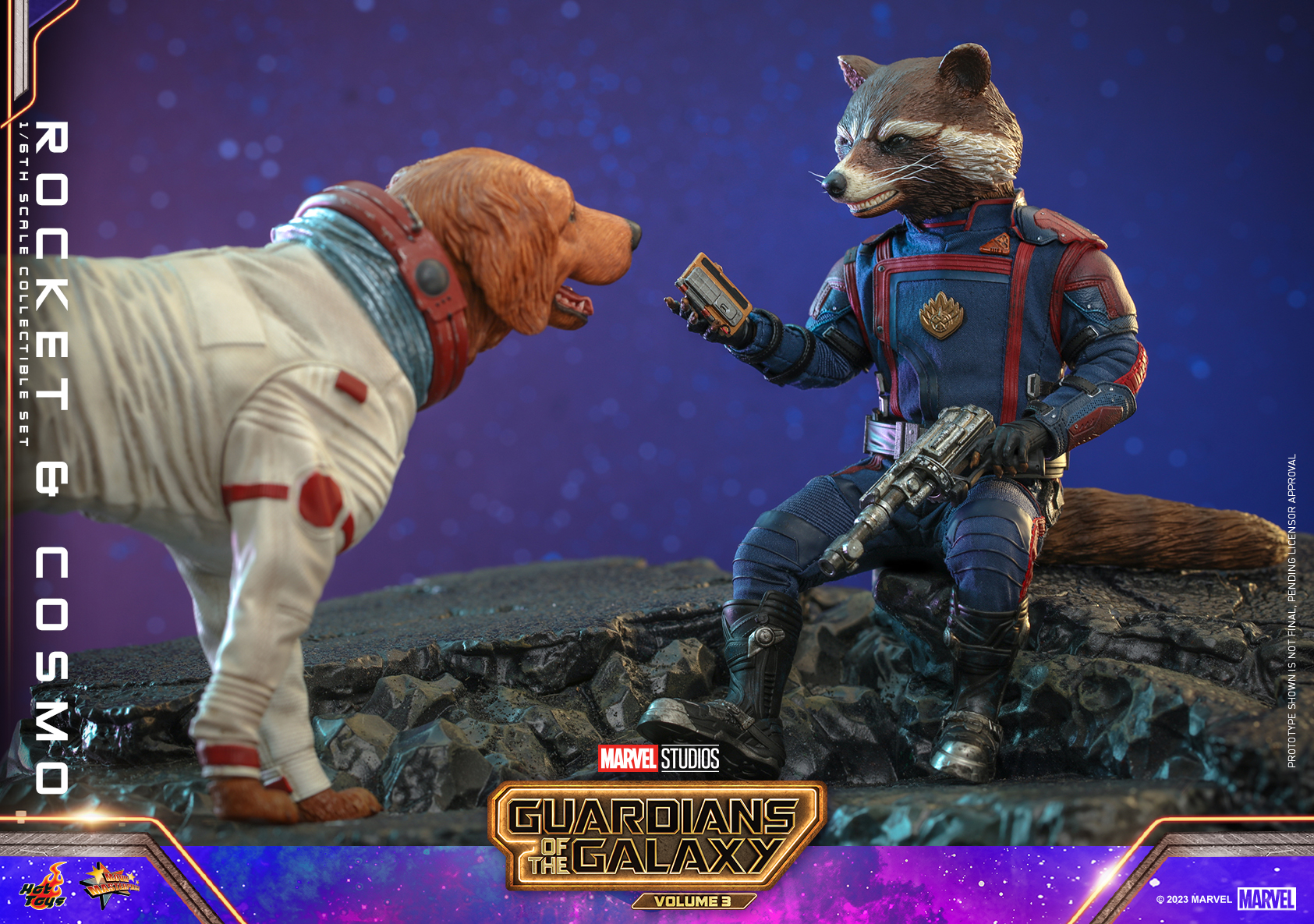 Hot Toys MMS708 1/6 Guardians of the Galaxy Vol. 3 - Rocket and Cosmo