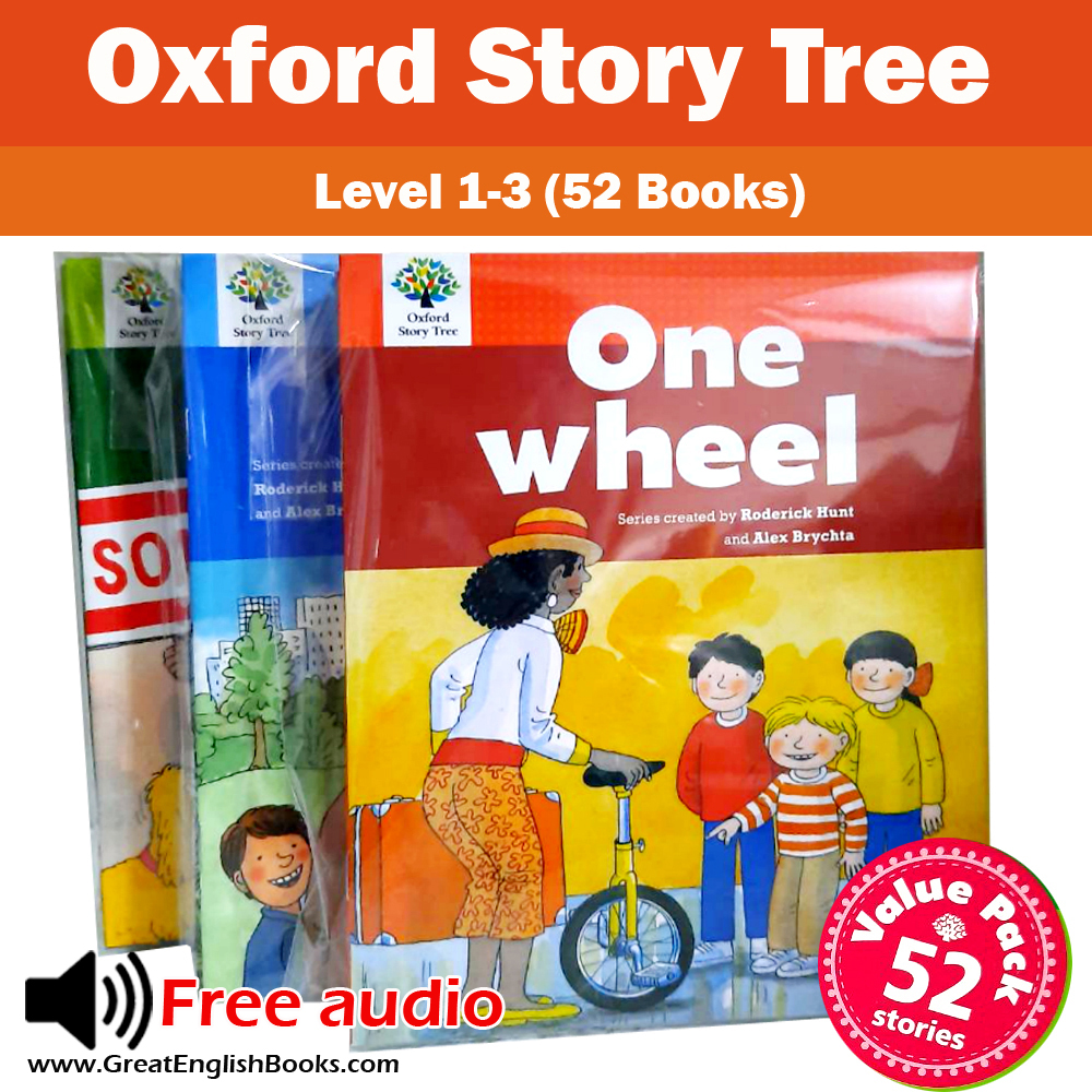 (In stock) พร้อมส่ง *มีไฟล์เสียงอ่าน* Oxford Story Tree level 1-3 หนังสือฝึกอ่านภาษาอังกฤษ 52 เล่ม ชุดใหญ่