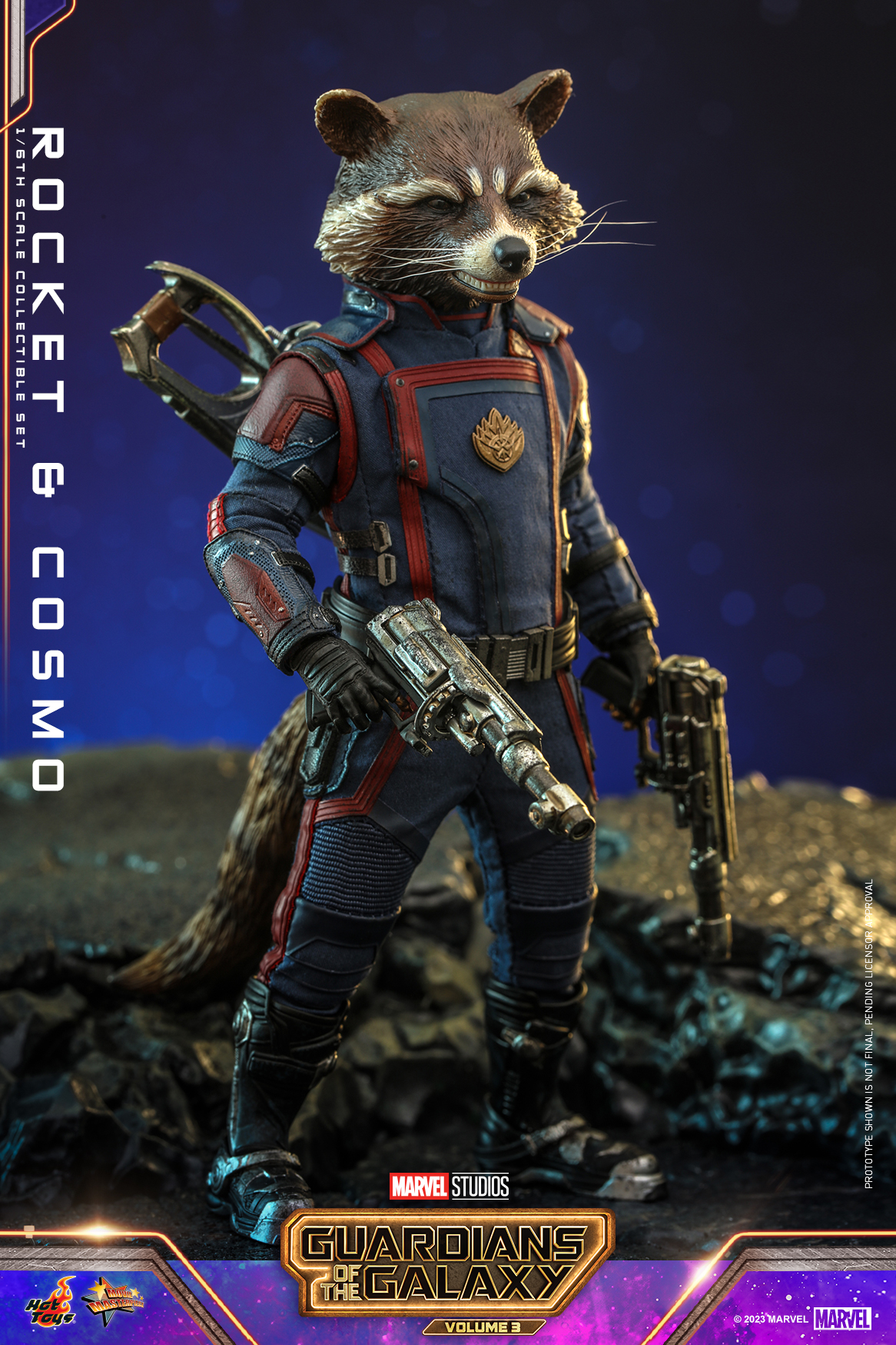 Hot Toys MMS708 1/6 Guardians of the Galaxy Vol. 3 - Rocket and Cosmo