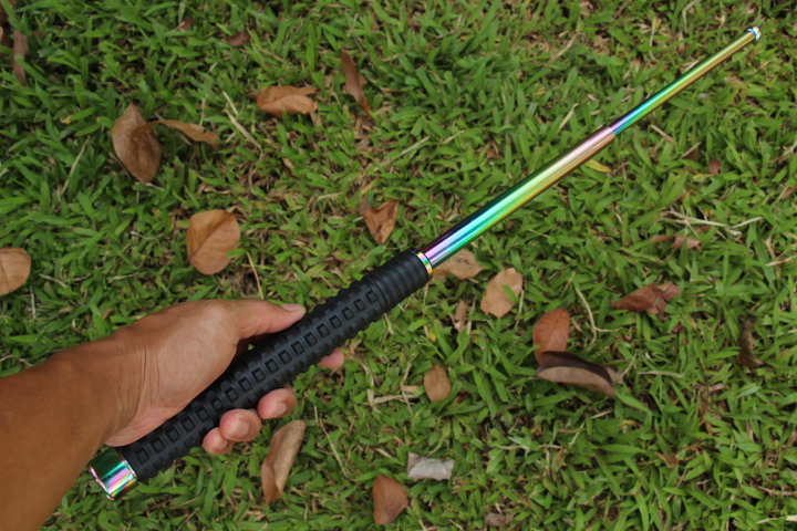 กระบองเหล็ก ดิ้วเหล็ก 3 ท่อน EAGLE Baton. ของแท้ (สีไทเท)