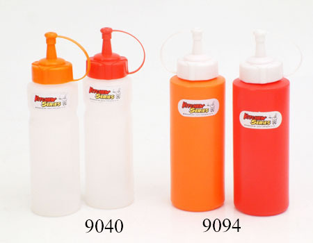 ขวดบีบซอส พลาสติก 8 oz. คละสี RW9040