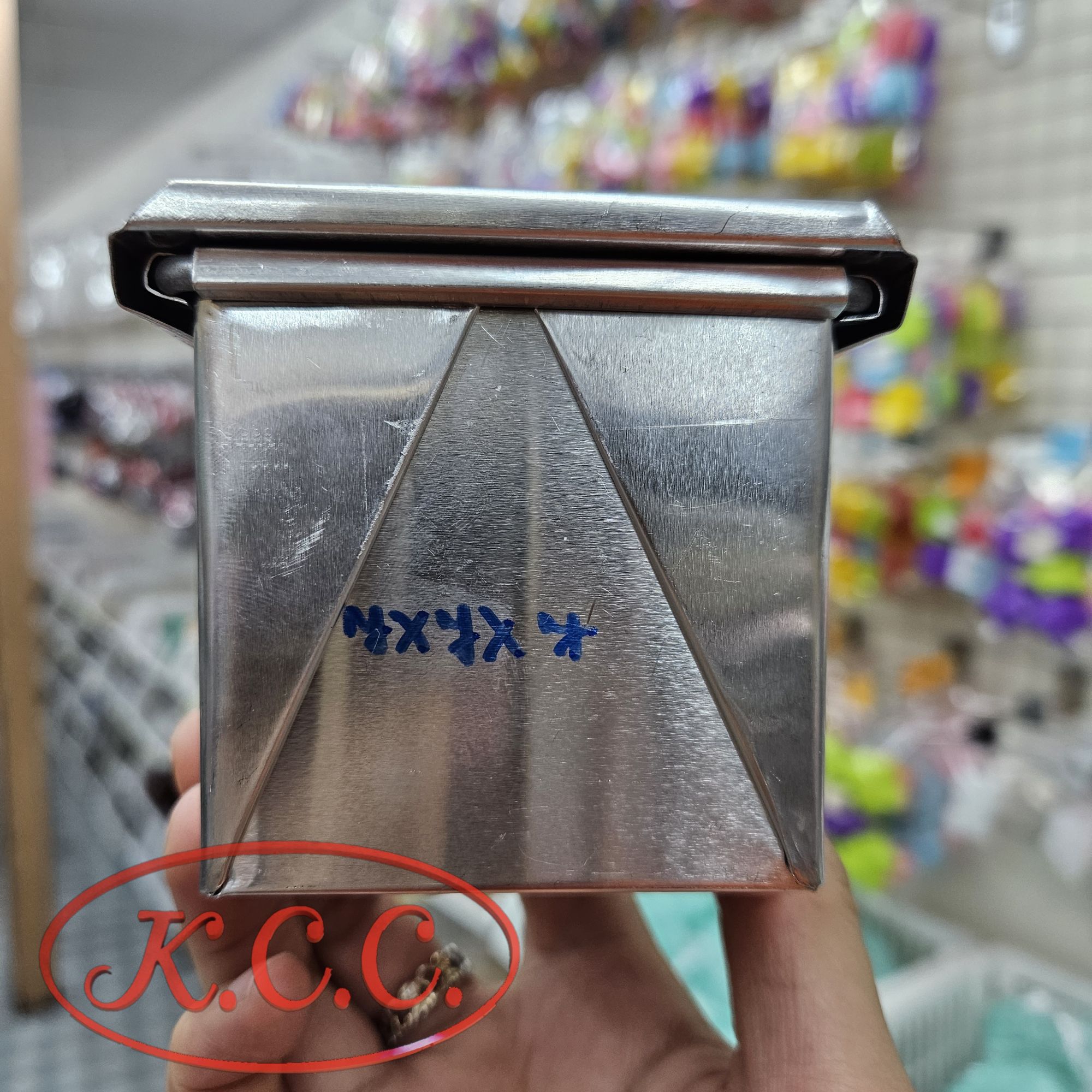 พิมพ์ขนมปัง เลเยอร์ +ฝา ขนาด 7x7x7 cm. , พิมพ์ขนมปังฮันนี่โทสต์ , พิมพ์ ขนมปังเลเยอร์ / ขนมปังพันชั้น พิมพ์ขนมปังลูกเต๋า