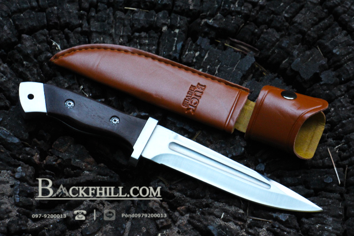 มีดใบตายด้ามไม้ BUCK Model.2008 OEM พร้อมซอง