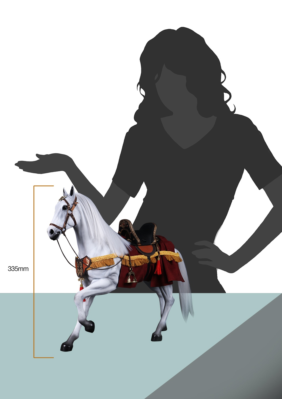 303TOYS MP019 + MP020 1/6 THREE KINGDOMS SERIES - LIU BEI XUANDE (EXCLUSIVE COPPER VERSION) & DILU THE STEED OF LIU BEI