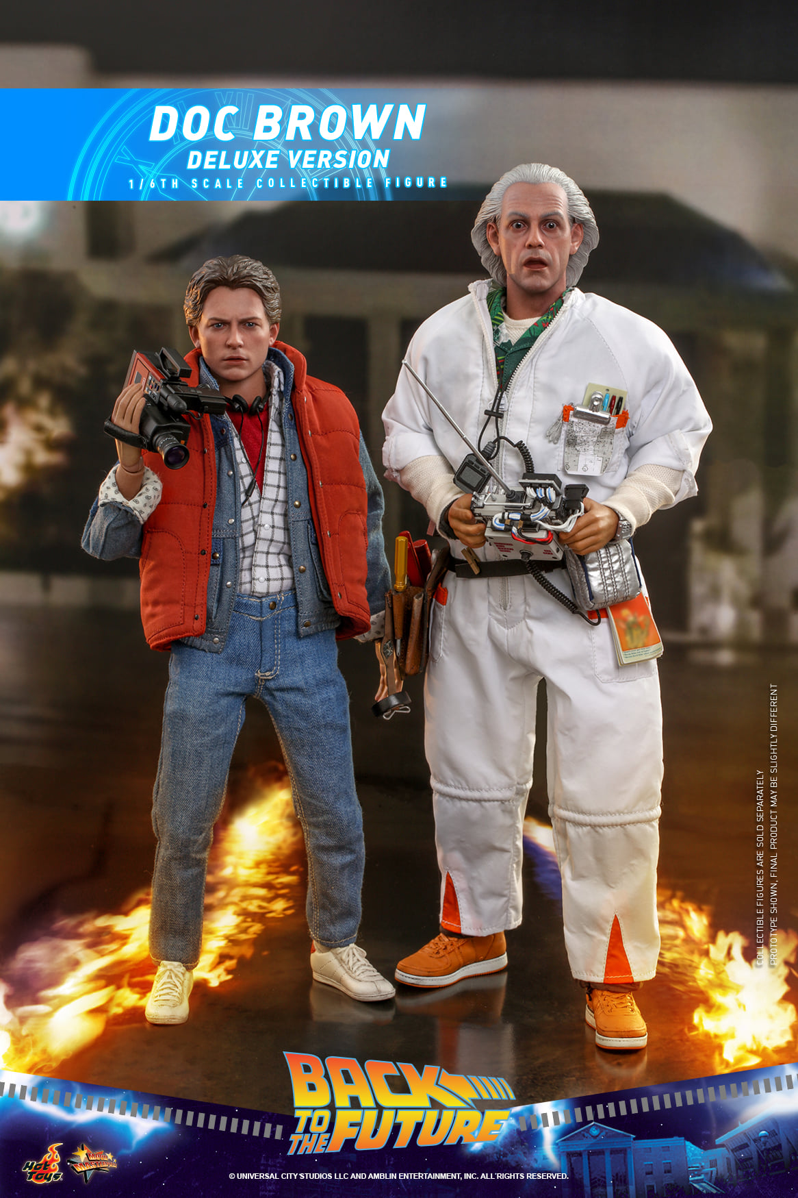 Hot Toys MMS610 1/6 Back to the Future - Doc Brown (Deluxe Version)