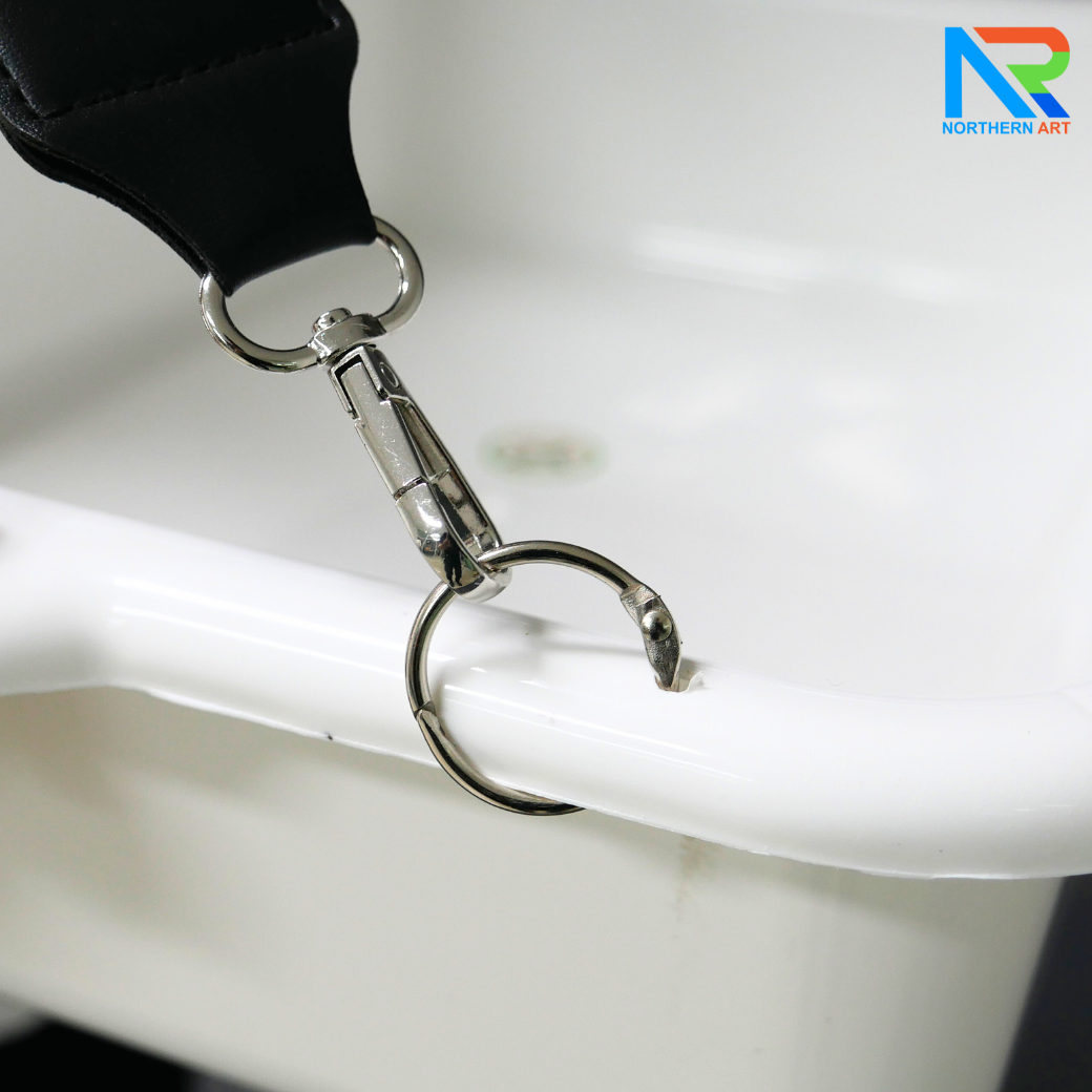 SAMPLING MOBILE TRAY ถาดแจกเคลื่อนที่ ขนาด (W)52 x (D)38 x (H)11 cm. ถาดพลาสติกสีขาวพร้อมสายคล้อง