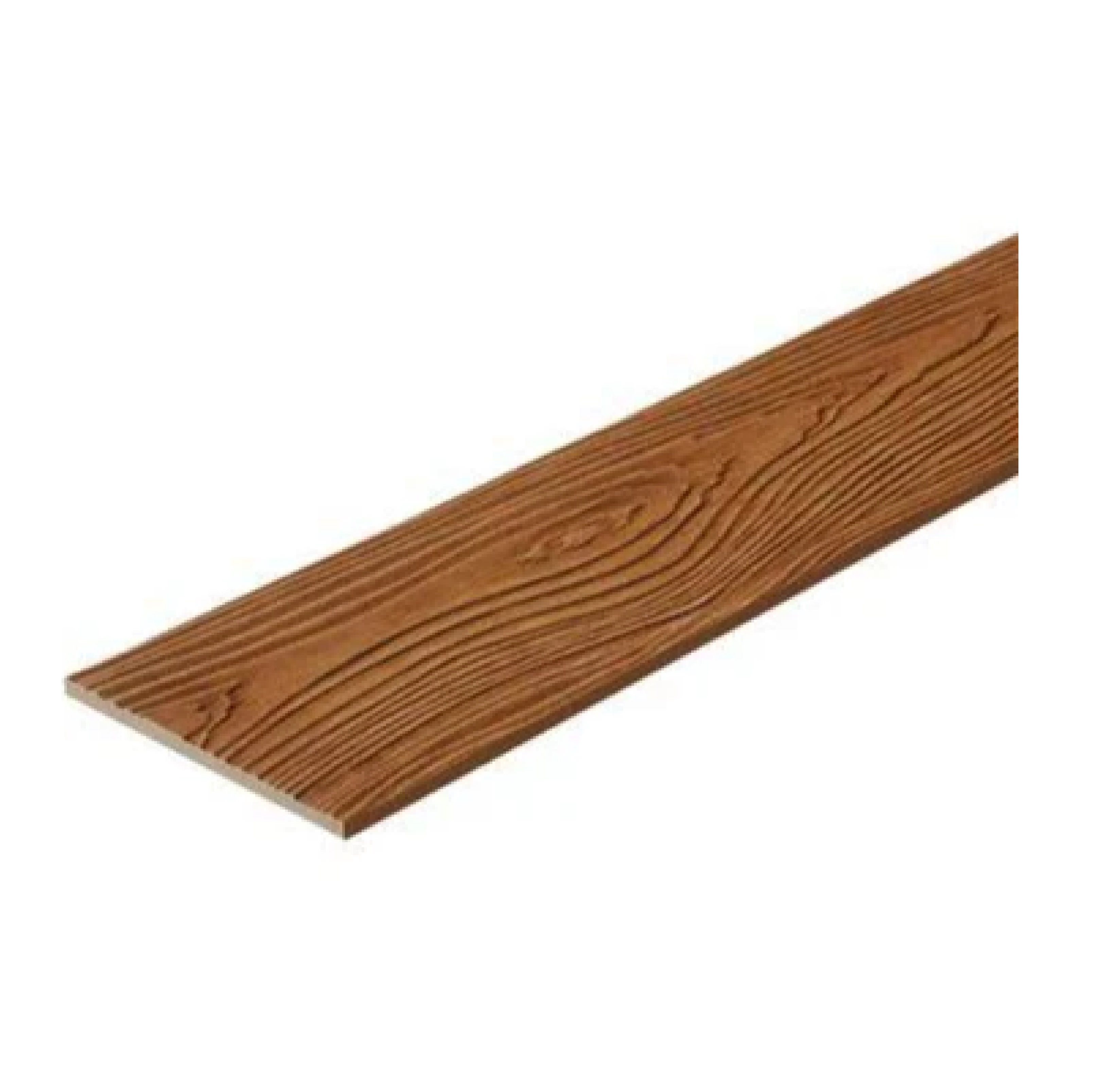 ไม้ฝา เฌอร่า ลายสัก รุ่น ขอบตรง ขนาด 15 x 300 x 0.8 ซม. สีน้ำตาลวอลนัท