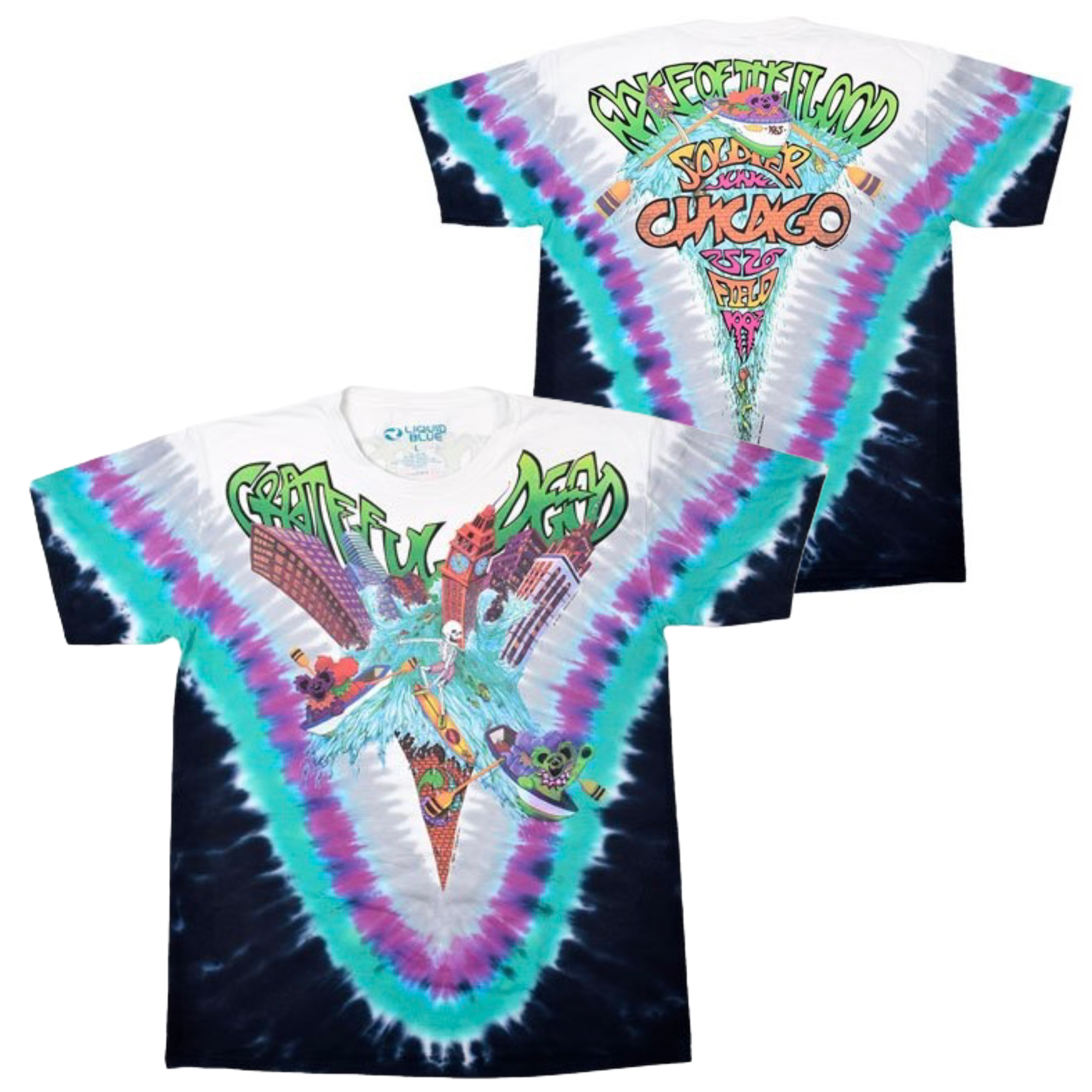 🇺🇸[PREORDER] เสื้อวง GRATEFUL DEAD T-SHIRT รวมลายสุดฮิต ลิขสิทธิ์แท้ LIQUID BLUE จาก USA