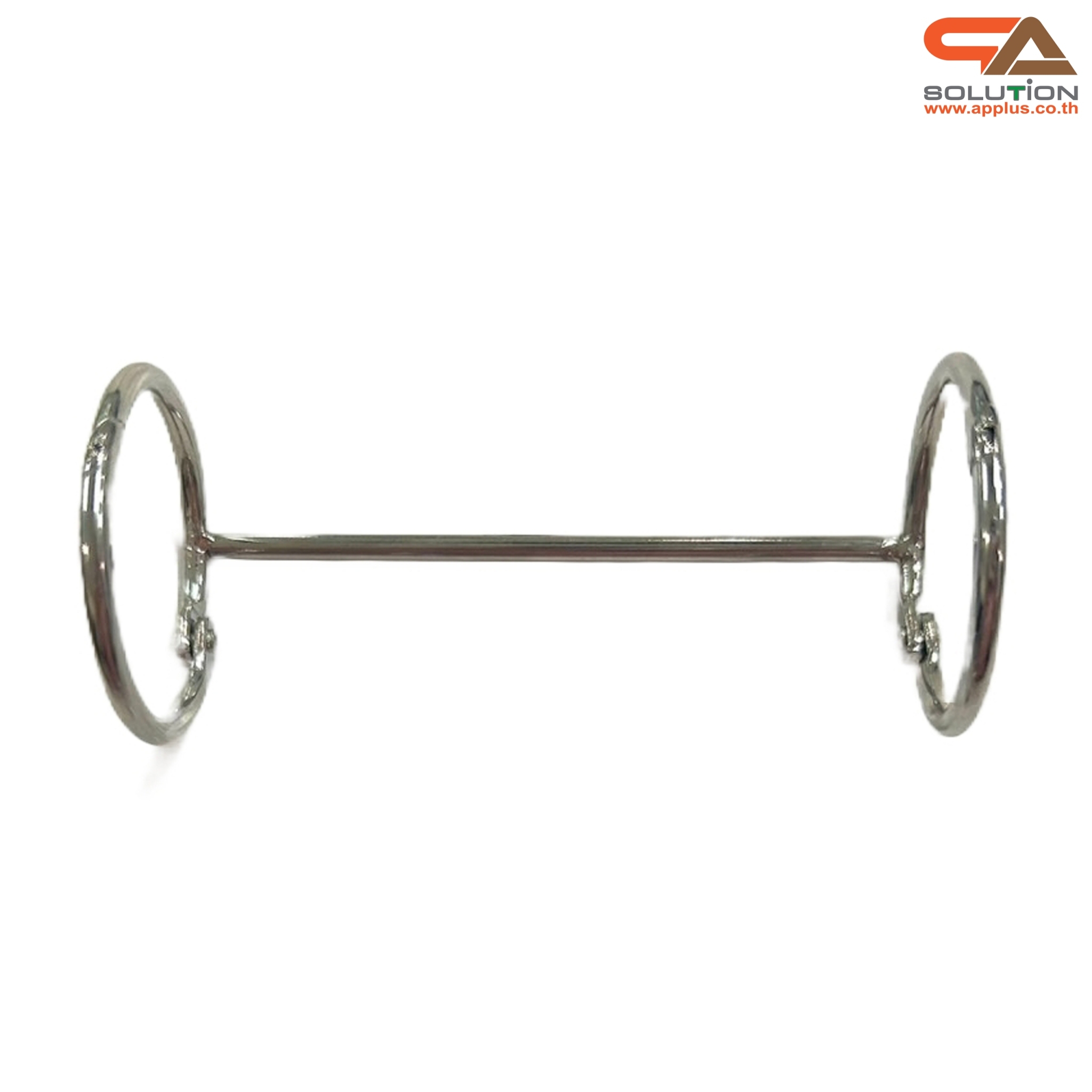 ห่วงคู่ สีเงิน ขนาด 3.0x32x83 mm. มีตัวล็อคห่วง ใช้เป็นห่วงใส่เอกสาร ห่วงแฟ้ม ห่วงปฏิทิน ห่วงเมนู