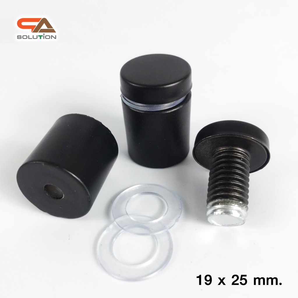 หมุดลอยสแตนเลส สีดำ ยึดกรอบภาพอะคริลิค หรือหมุดยึดกระจก (สั่งขั้นต่ำ 12 ตัว)