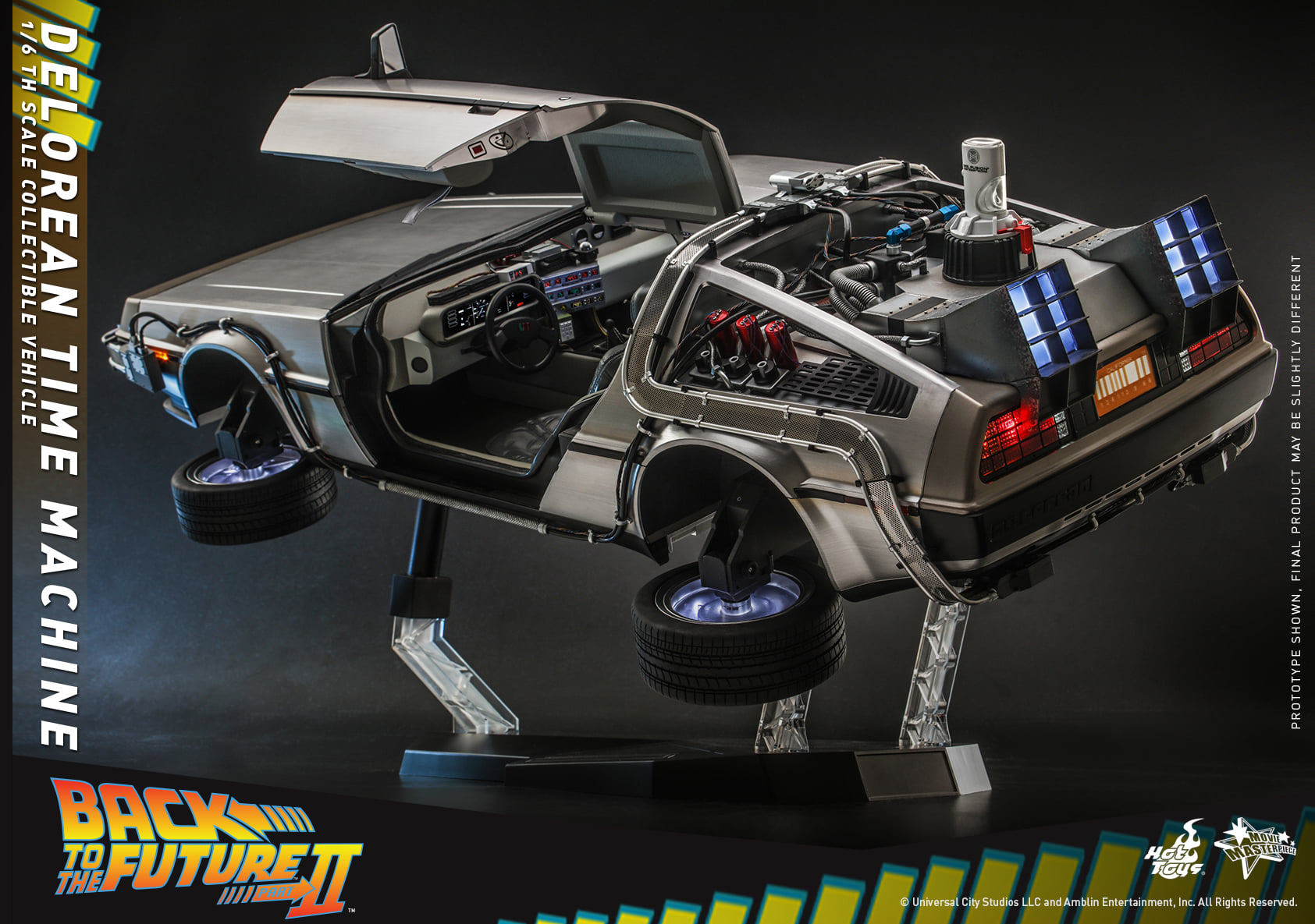 Hot Toys MMS636 1/6 Back to the Future II - DeLorean Time Machine