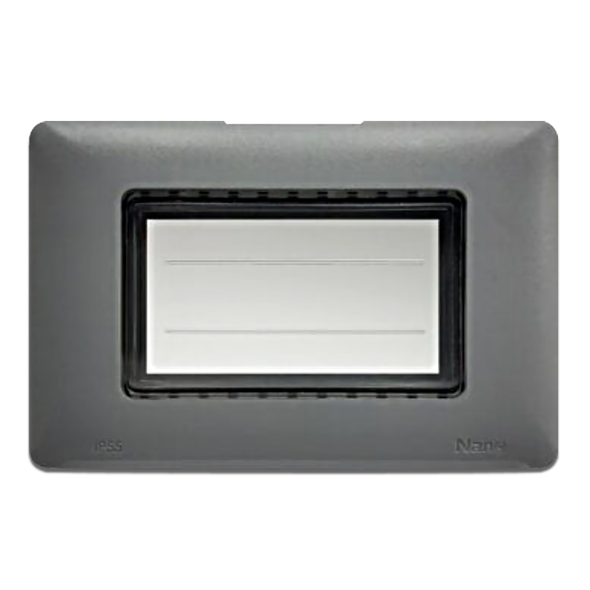 NANO ฝาปิดกันน้ำ มีพลาสติกใสแบบนิ่ม Classic Series สีเทา รุ่น NANO-416G (60 ชิ้น/กล่อง)