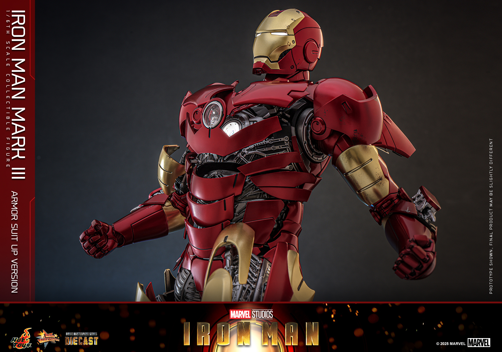 25/08/2568 Hot Toys MMS825D72 Iron Man - Iron Man Mark III (Armor Suit Up Version)