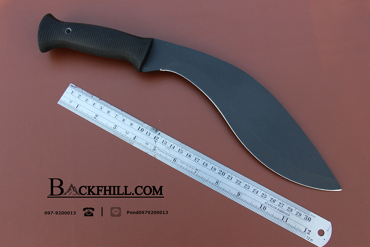 มีดกรูข่าใบตาย ใบดำด้าน ขนาด 11 นิ้ว