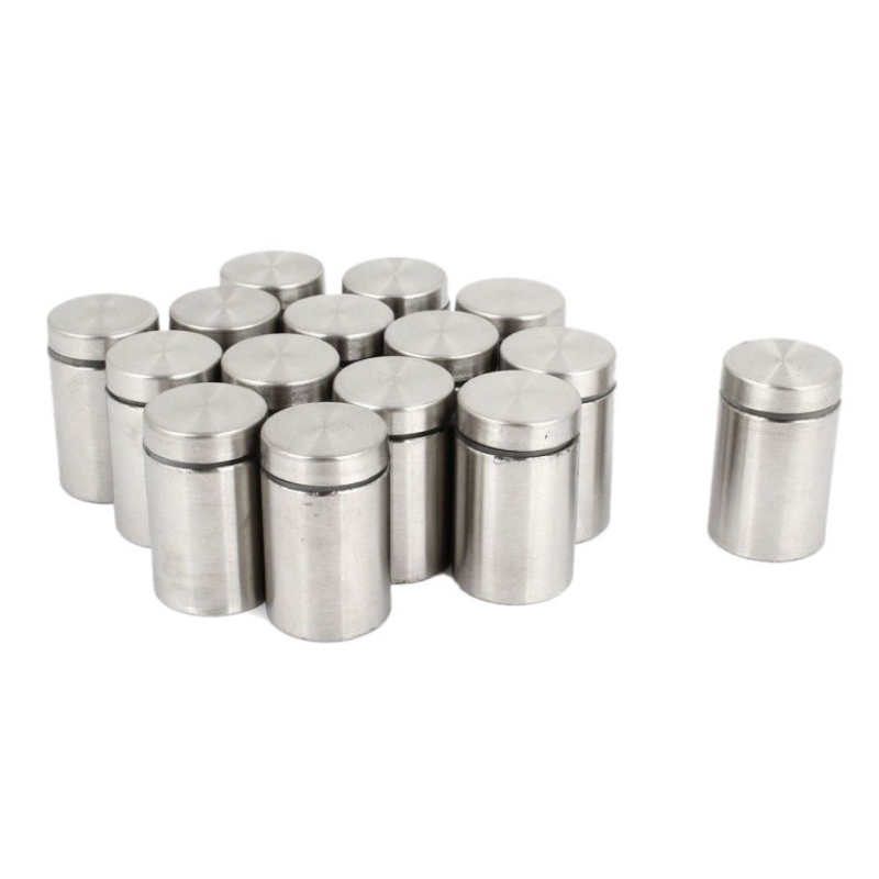 หมุดลอยสแตนเลส สีเงิน ขนาด 19x25 มม.ยึดกรอบภาพอะคริลิค หรือหมุดยึดกระจก *** ราคาต่อชื้น *** (สั่งขั้นต่ำ 12 ตัว)