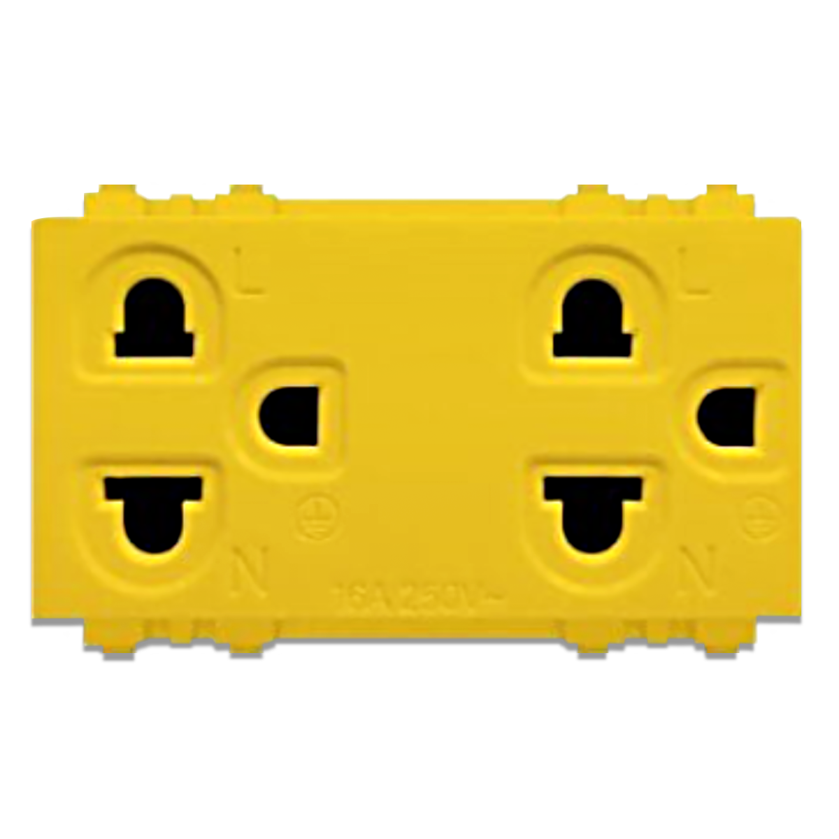 NANO เต้ารับเดี่ยวมีกราวน์ และม่านนิรภัย 16A 250V ขนาด 3 ช่อง Classic series รุ่น NN-P602 (10 ชิ้น/กล่อง)