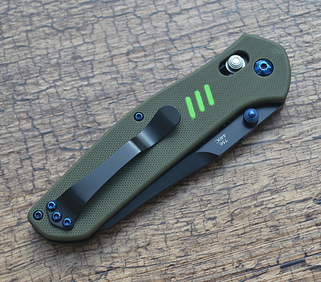 มีด Ganzo รุ่น F7563-GR (สีเขียว)- Firebird G10 Scales Folding Knife.