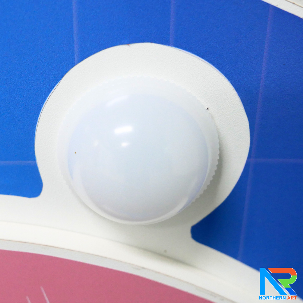 เกมส์วงล้อไฟฟ้าตั้งโต๊ะ แบบปุ่มกดแรนดอม ไฟวิ่งวนพร้อมเสียง ขนาด (W)58 x (D)25 x (H)65 ซม.