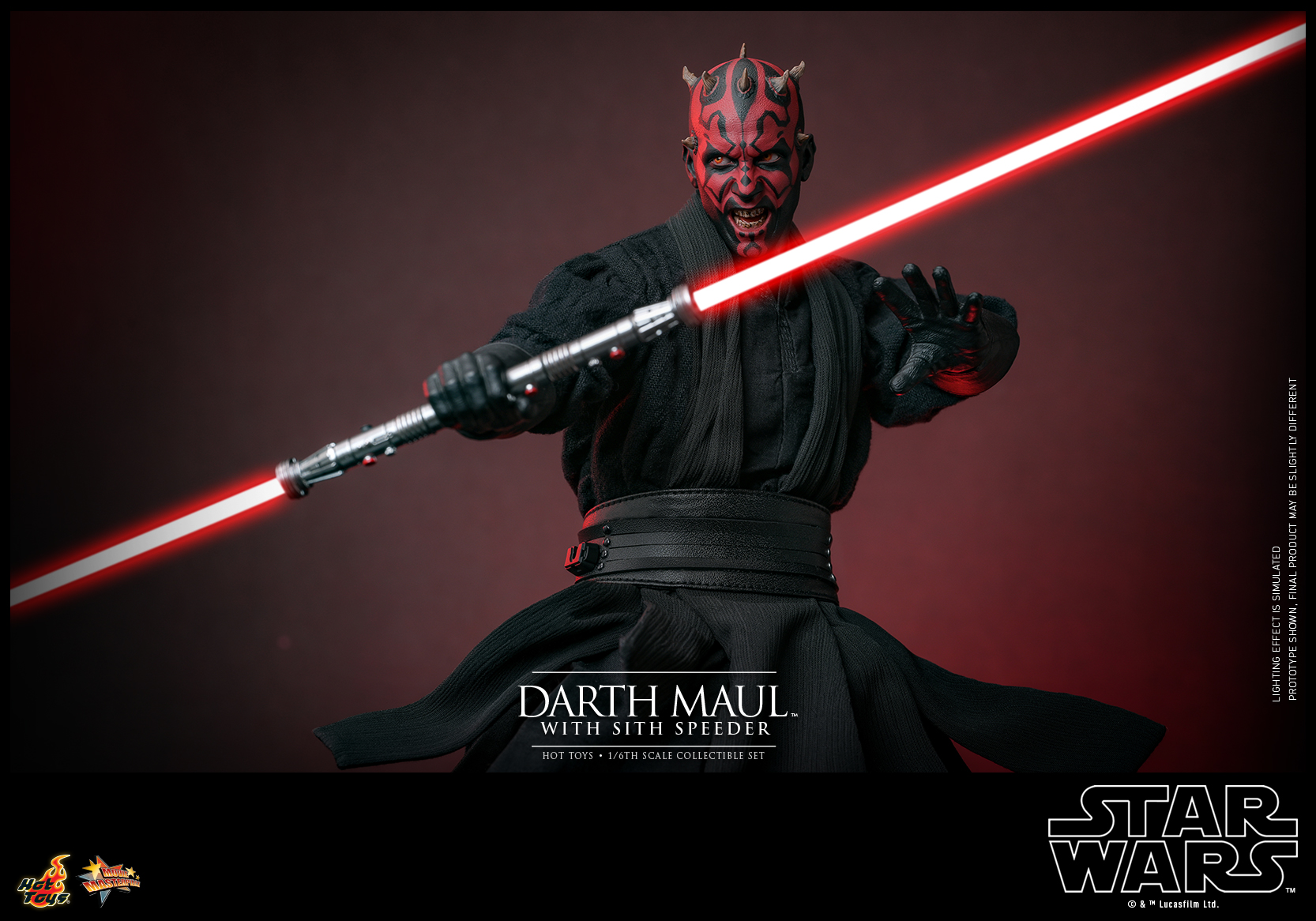 Hot Toys MMS749 Star Wars Episode I: The Phantom Menace™ - Darth Maul™ with Sith Speeder