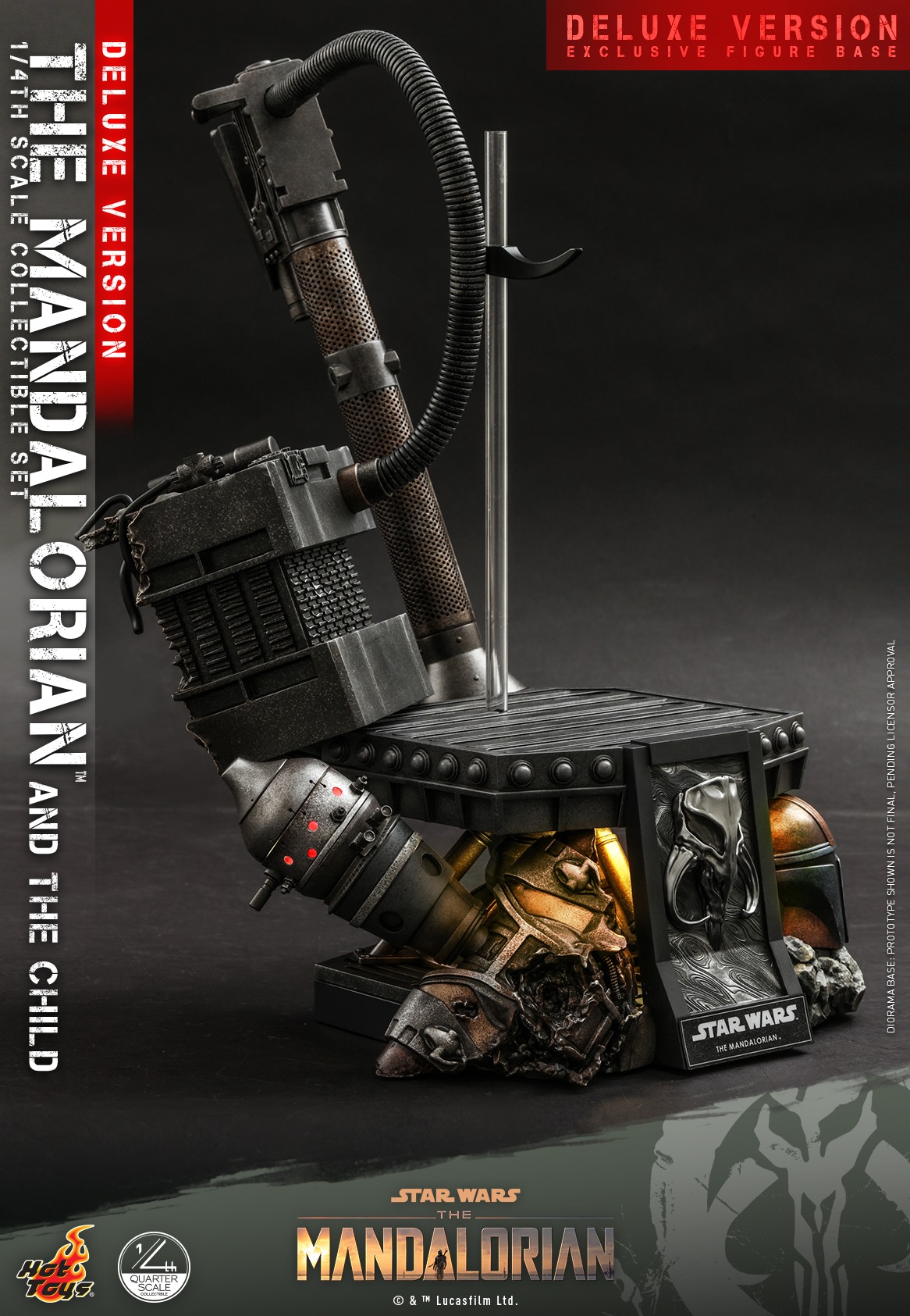 Hot Toys QS017 1/4 Star Wars™ The Mandalorian™ - The Mandalorian & The Child (Deluxe Version)