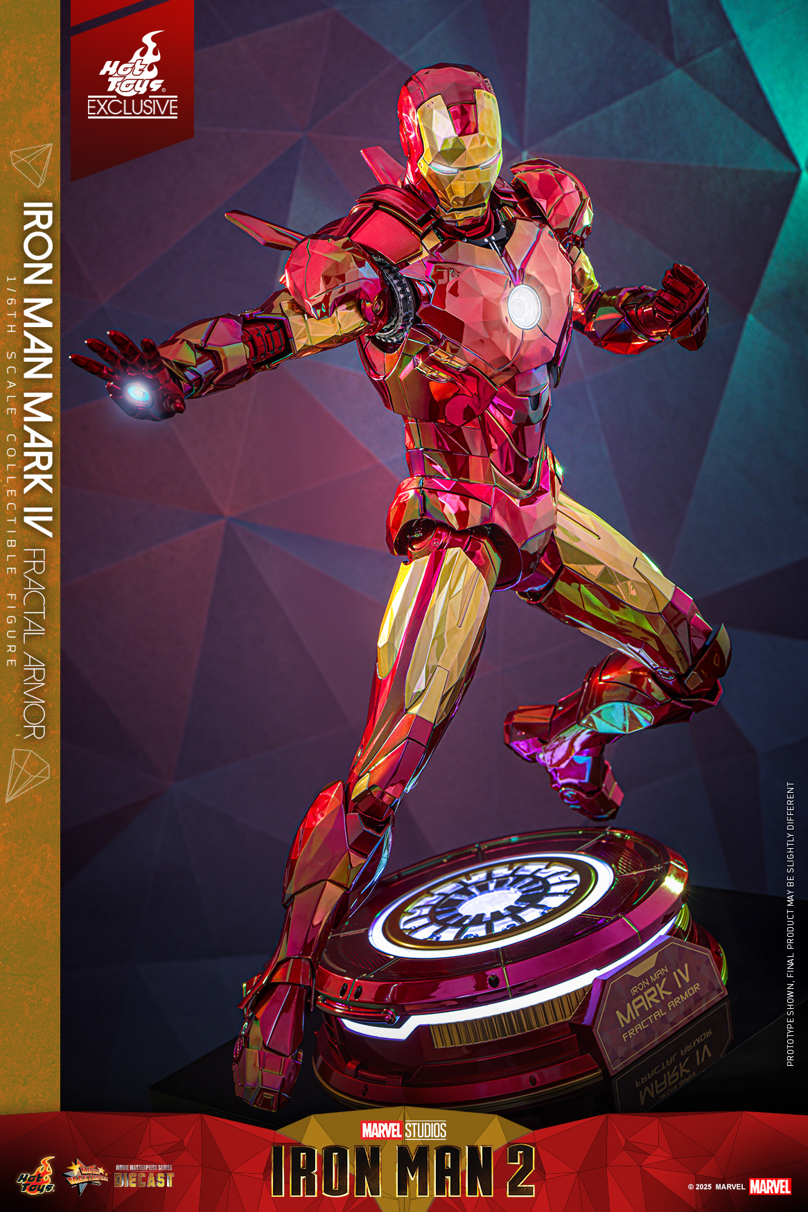 Hot Toys MMS792D70 Iron Man 2 - Iron Man Mark IV (Fractal Armor) [Hot Toys Exclusive]