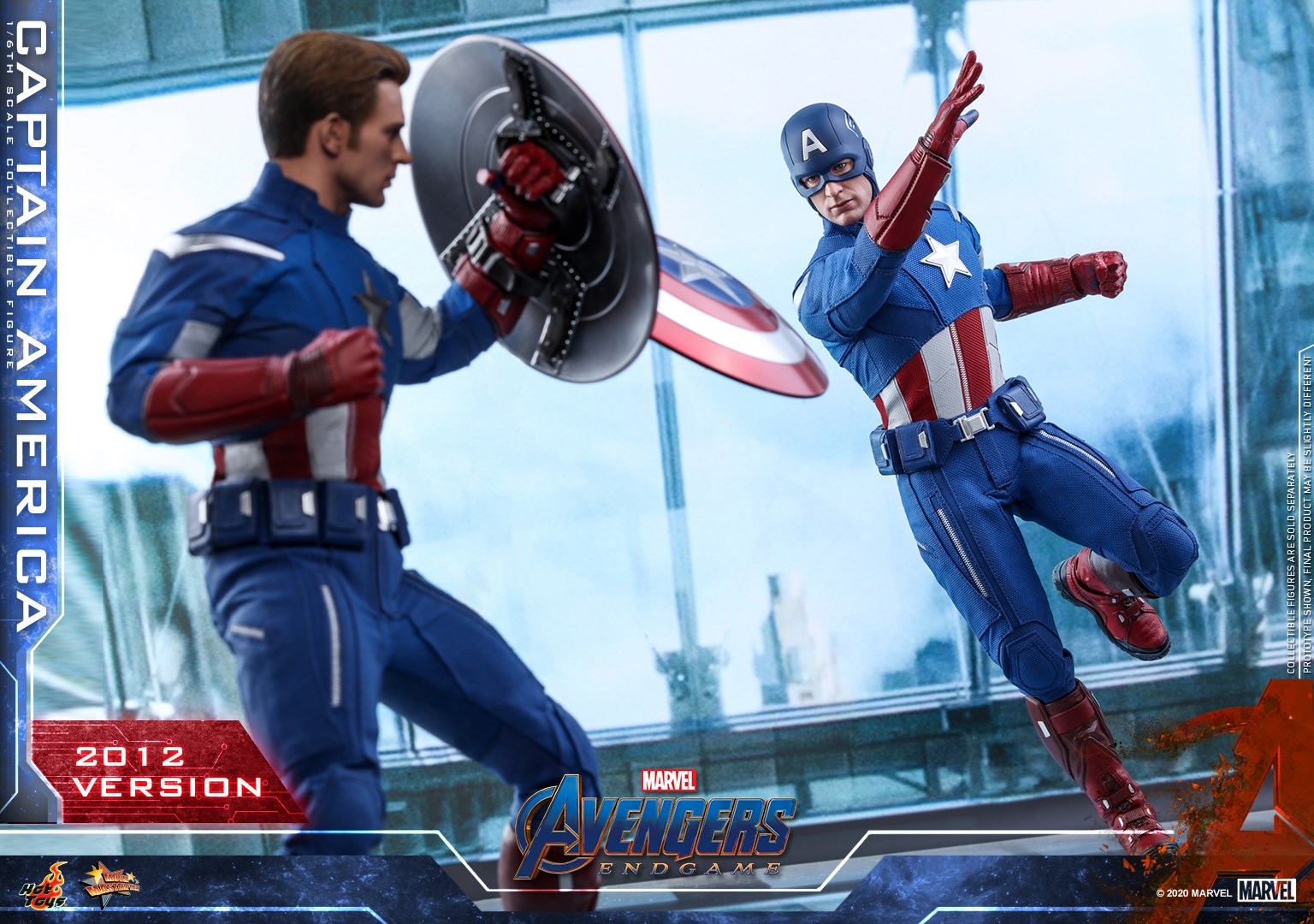 Hot Toys MMS563 Avengers: Endgame - Captain America (2012 Version)
