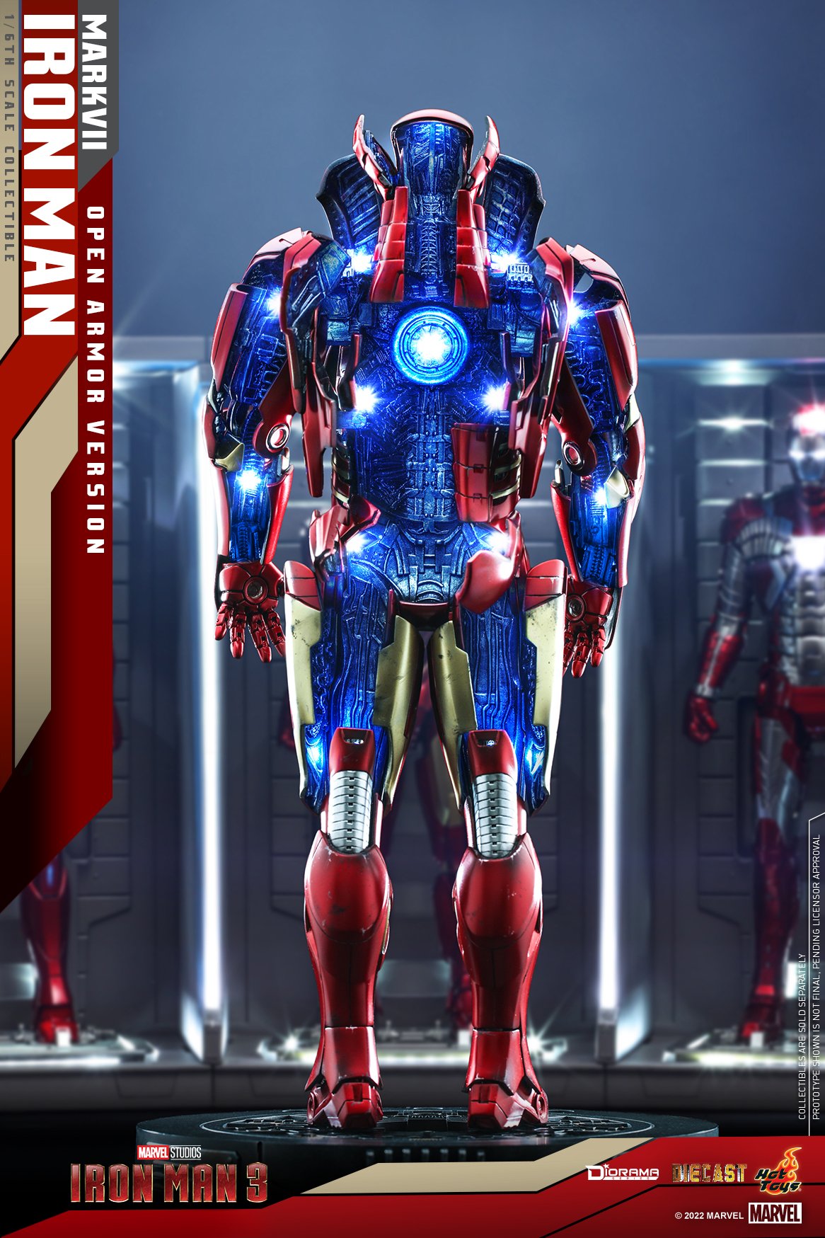 Hot Toys DS004D51 1/6 Iron Man 3 - Iron Man Mark VII (Open Armor Version)