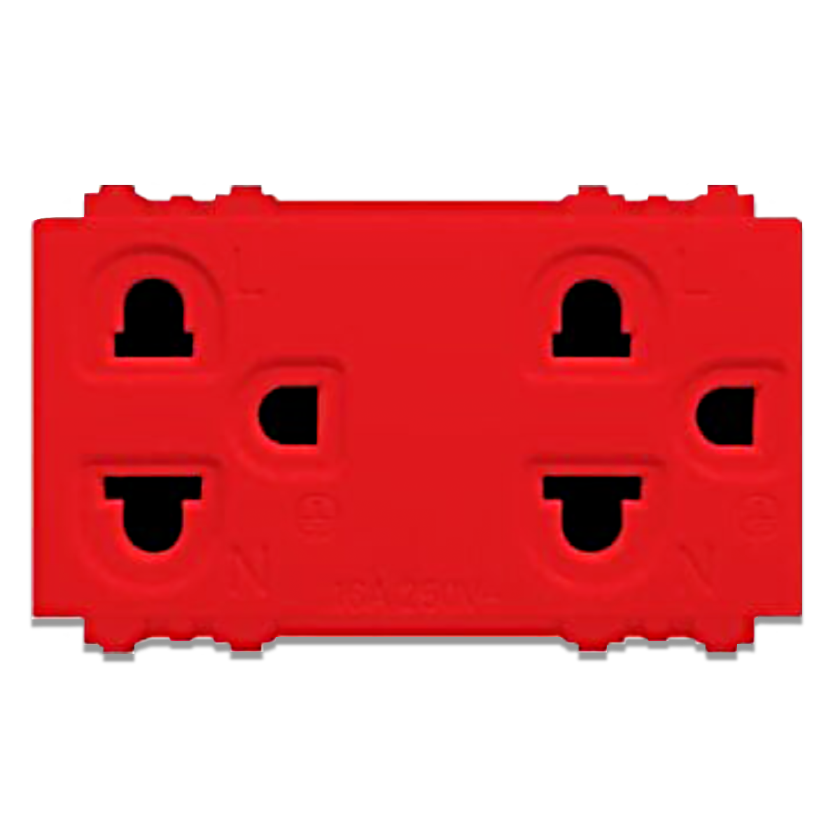 NANO เต้ารับเดี่ยวมีกราวน์ และม่านนิรภัย 16A 250V ขนาด 3 ช่อง Classic series รุ่น NN-P602 (10 ชิ้น/กล่อง)