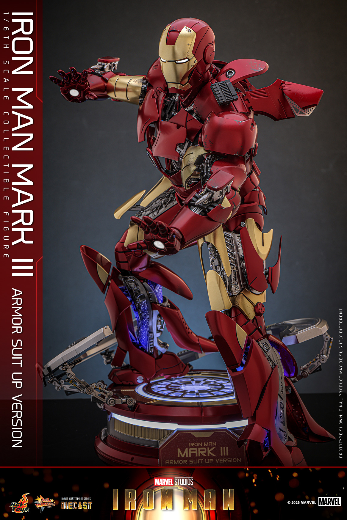 25/08/2568 Hot Toys MMS825D72 Iron Man - Iron Man Mark III (Armor Suit Up Version)