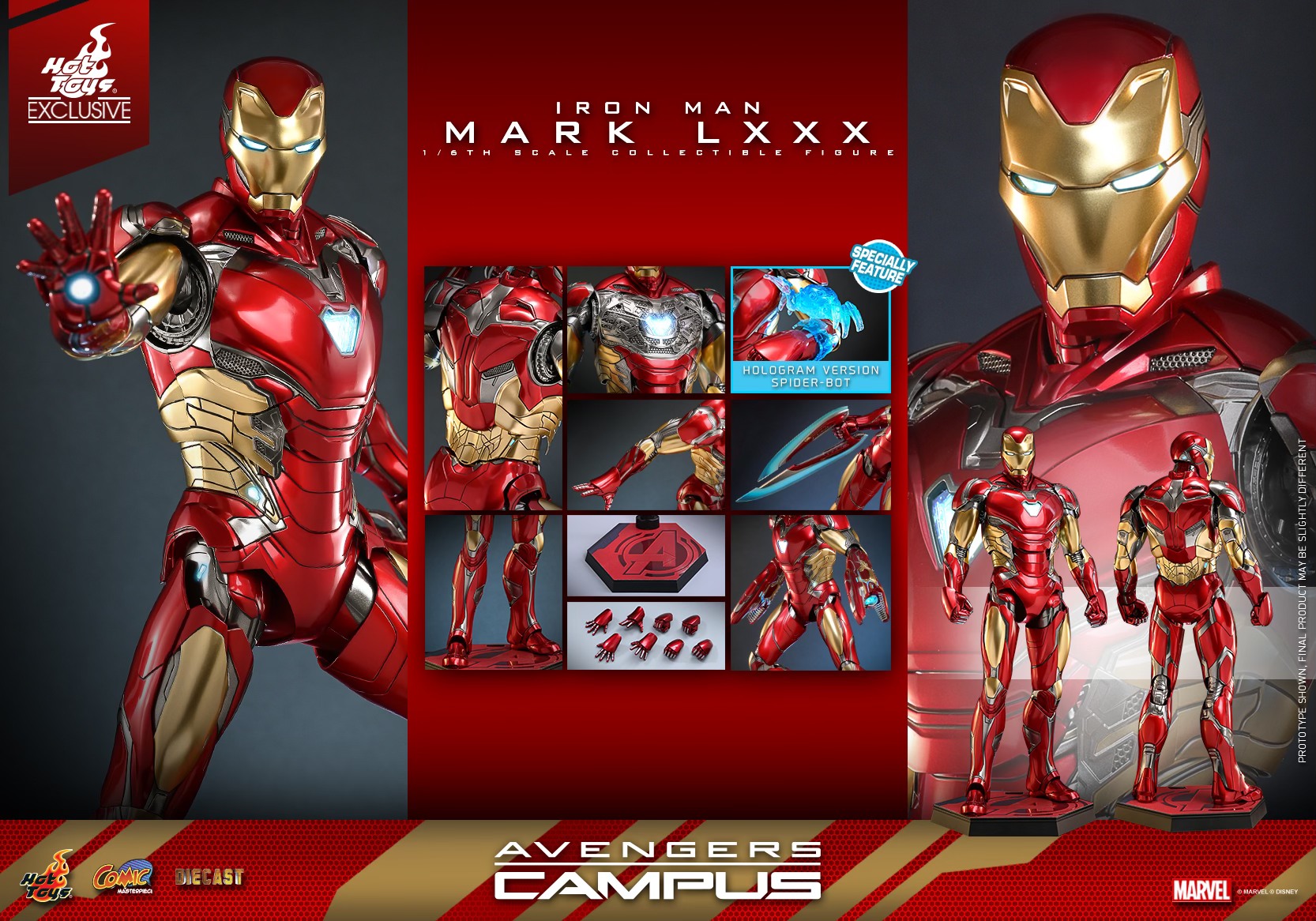 Hot Toys CMS018D60 1/6 Avengers Campus - Iron Man Mark LXXX [Hot Toys Exclusive]
