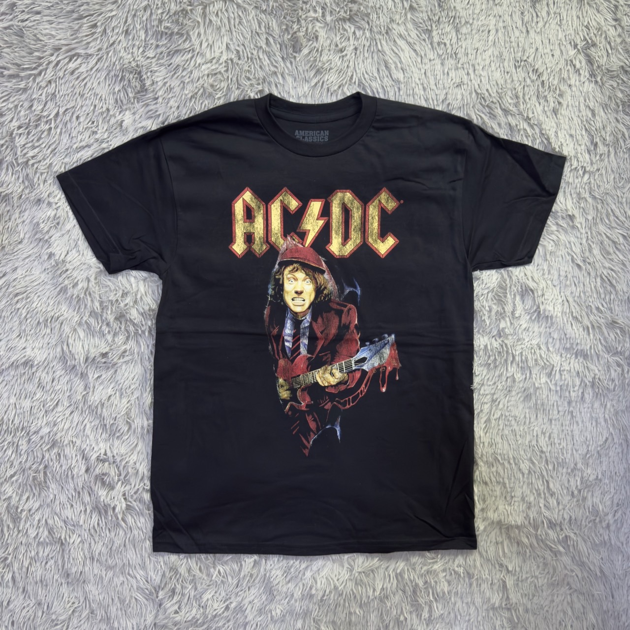 #พร้อมส่ง เสื้อวงดนตรี AC-DC T-SHIRT ลาย ACDC TOUR 96 (2023) (มีสกรีนหลัง) ลิขสิทธิ์ของแท้ USA BLACK