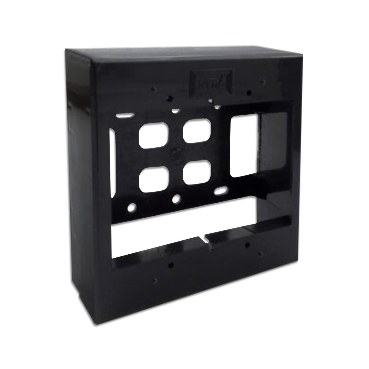 NANO กล่องลอยขอบมน ขนาด 4x4x1.5" สีดำ รุ่น NANO-404-2B (30 ชิ้น/กล่อง)