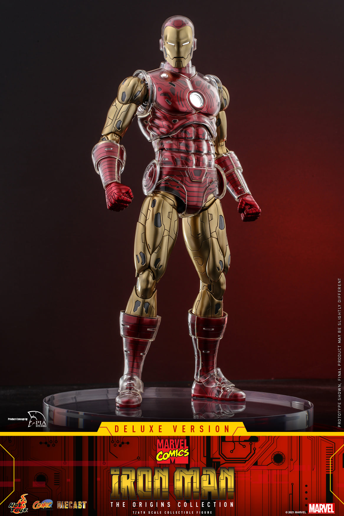 Hot Toys CMS08D38 1/6 Marvel Comics - Iron Man (Deluxe Version) [The Origins Collection]