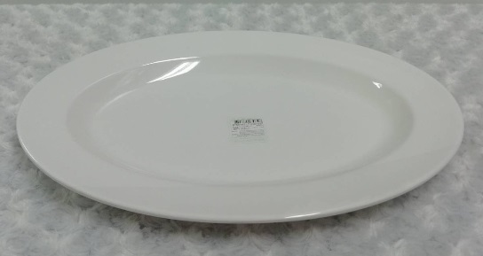 P08050 จานเปลรี 16 นิ้ว สีพื้น เมลามีนแท้ Flowerware เครือซูปเปอร์แวร์ No.21E (ราคาส่งต่อ 12 ใบ: เฉลี่ย 155 บต่อใบ)
