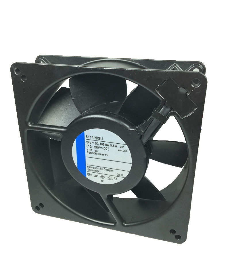 5114N/SU DC 24V 9.5W 135x135x38mm. 3-wire ebmpapst