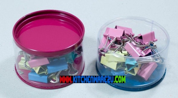 P02236 คลิปเหล็ก 25mm. 15 ตัว กล่องกลม HY246-2 ราคาส่งต่อ 12 กล่อง 180 บ/โหล ส่ง 15 บาท ขายส่งทุกอย่าง 20 บาท